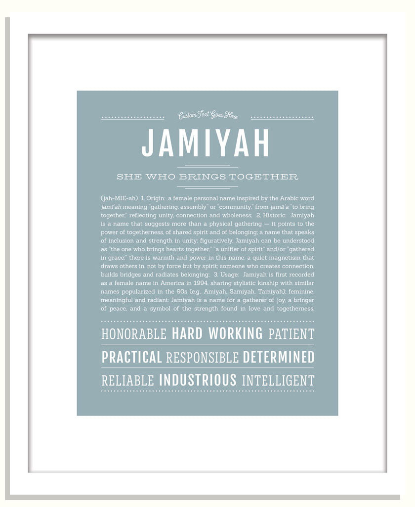Jamiyah | Name Art Print