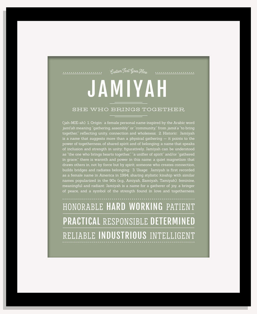 Jamiyah | Name Art Print
