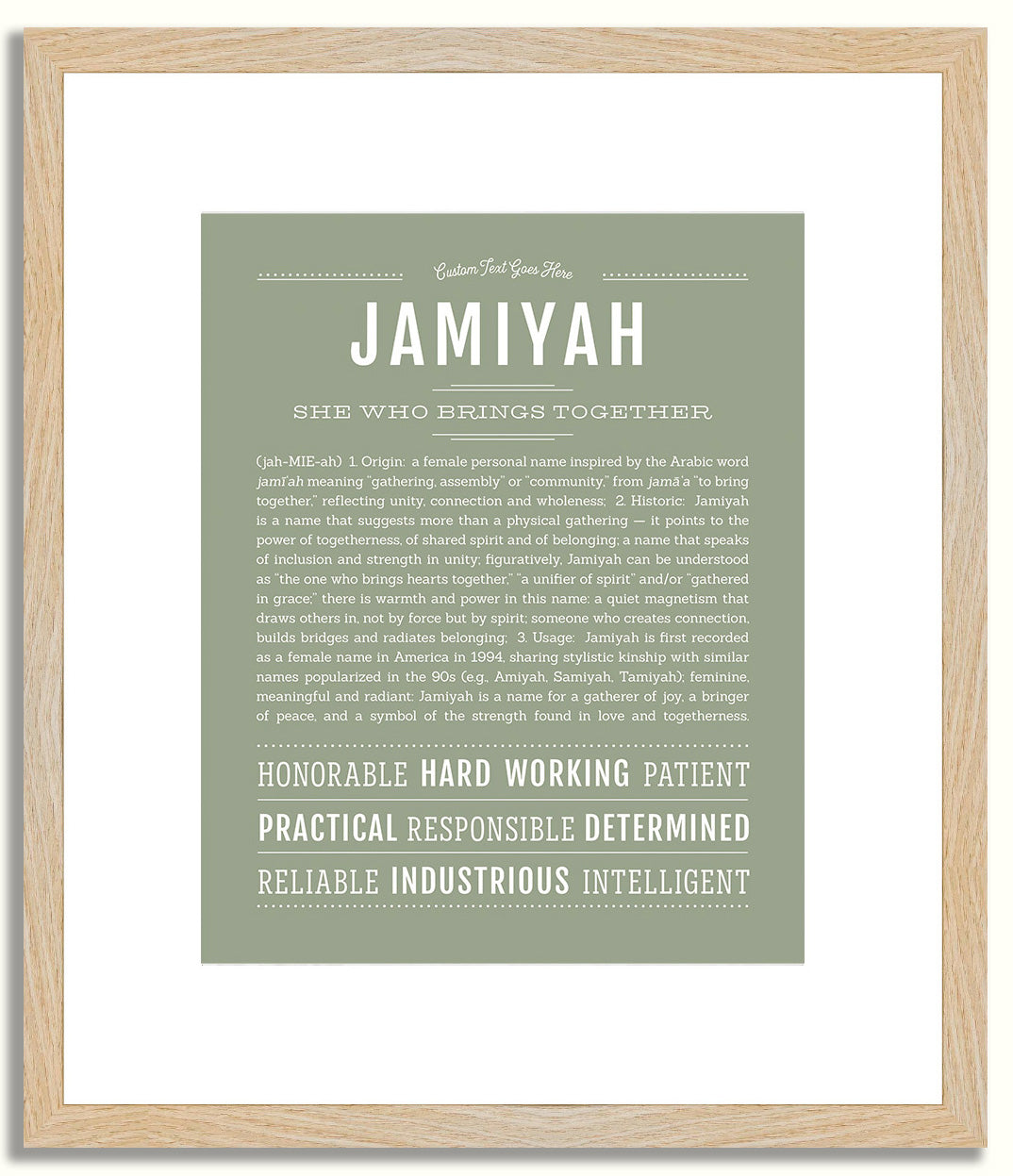 Jamiyah | Name Art Print