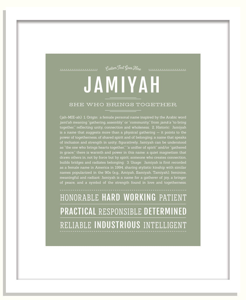 Jamiyah | Name Art Print