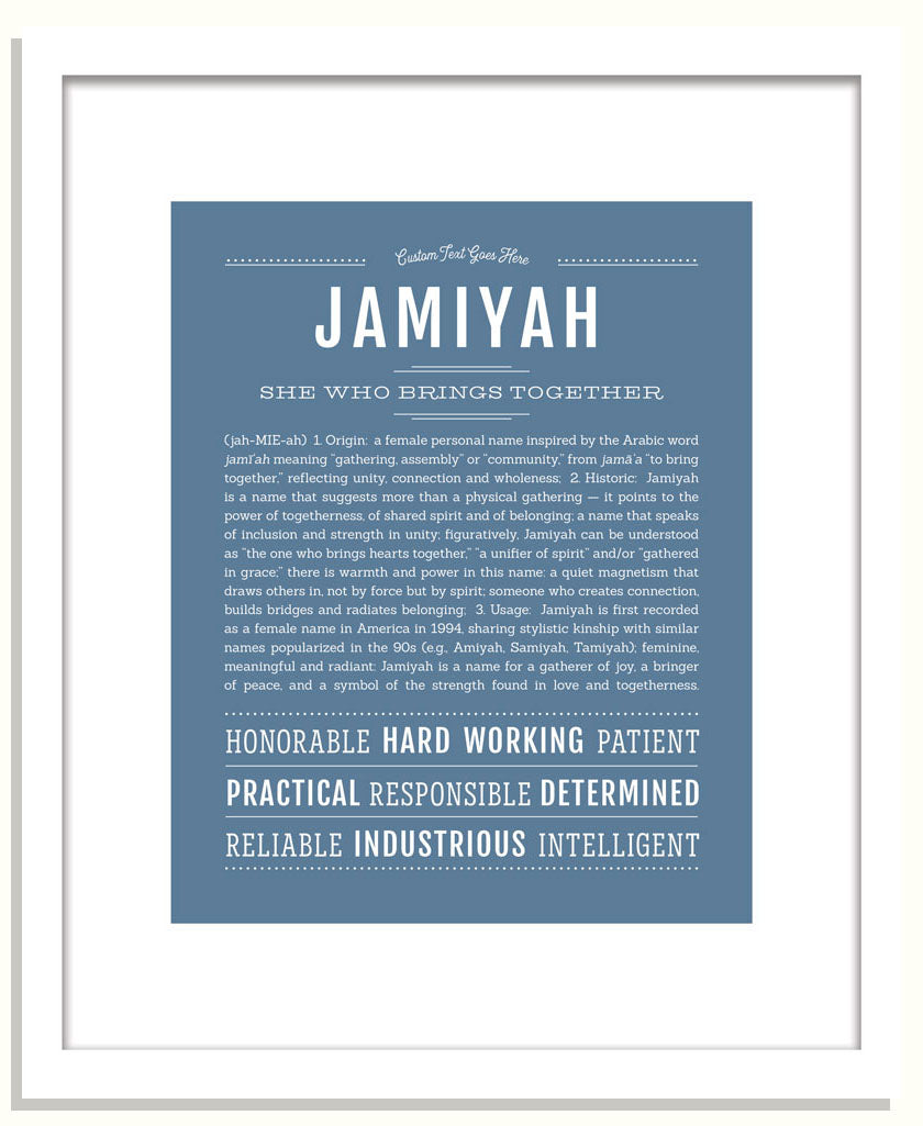 Jamiyah | Name Art Print