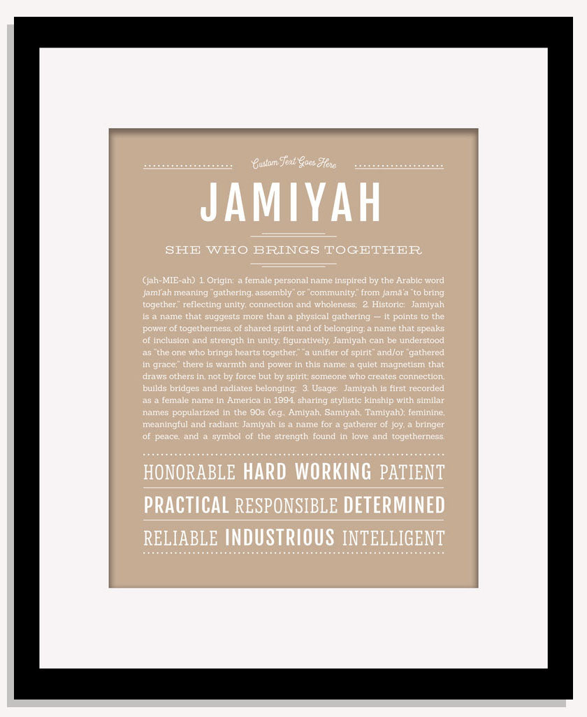 Jamiyah | Name Art Print