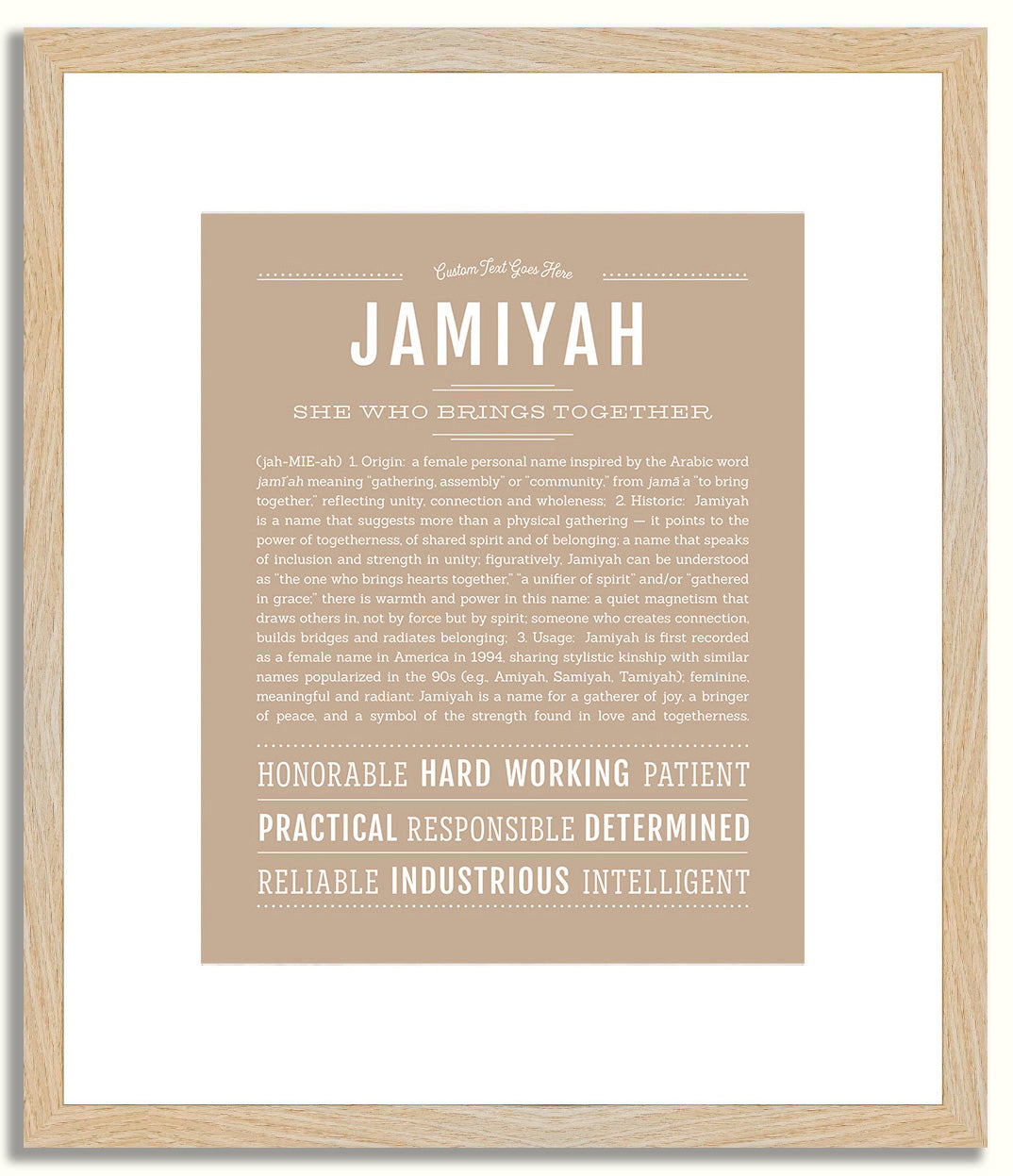 Jamiyah | Name Art Print