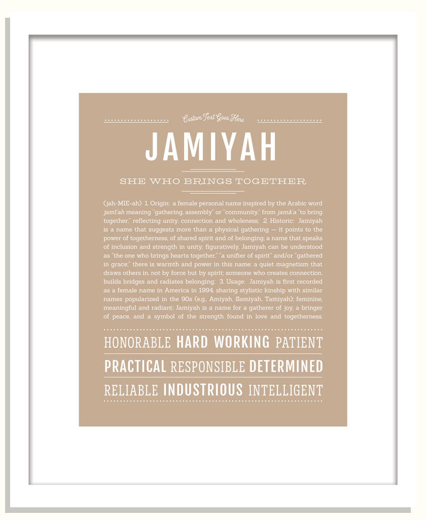 Jamiyah | Name Art Print