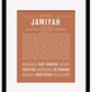 Jamiyah | Name Art Print