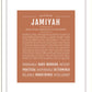 Jamiyah | Name Art Print