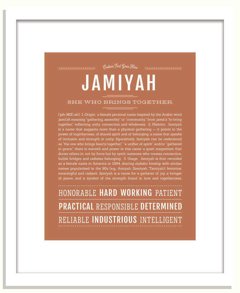 Jamiyah | Name Art Print