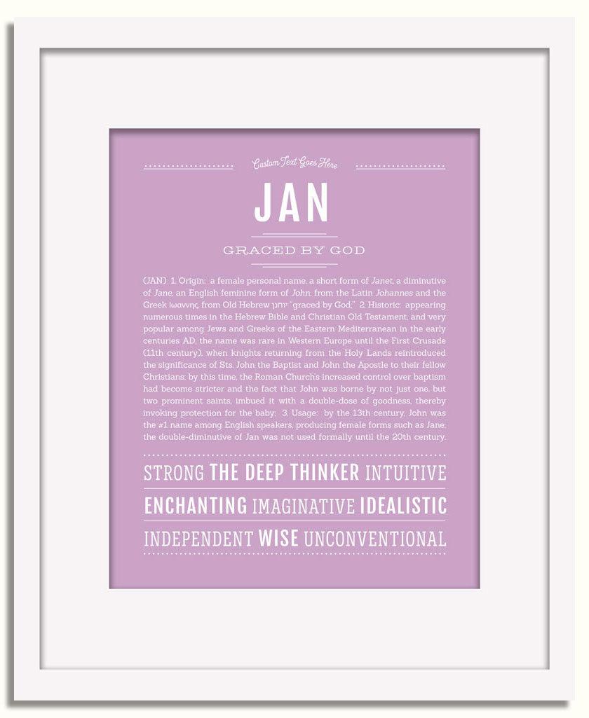 Frame Options | Lilac | White Frame, Matted