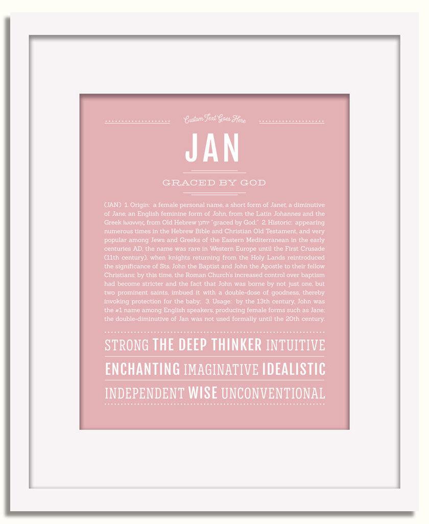 Frame Options | Dusty Rose | White Frame, Matted