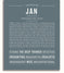 Jan (male) | Name Art Print – Name Stories