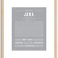 Jana | Name Art Print