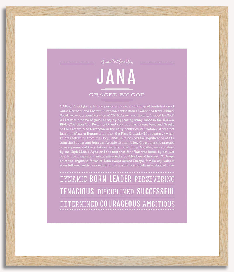 Jana | Name Art Print