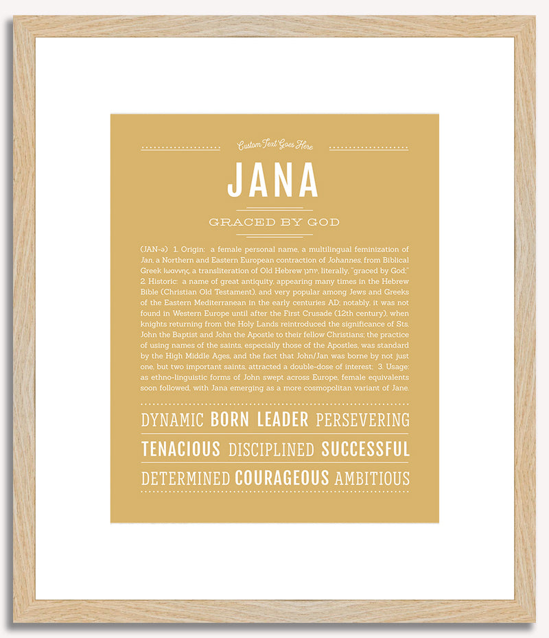 Jana | Name Art Print