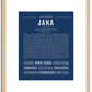 Jana | Name Art Print