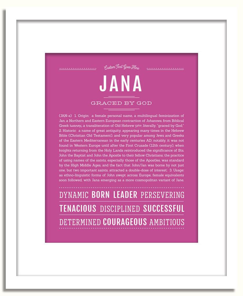 Frame Options | Dark Pink | White Frame, Matted