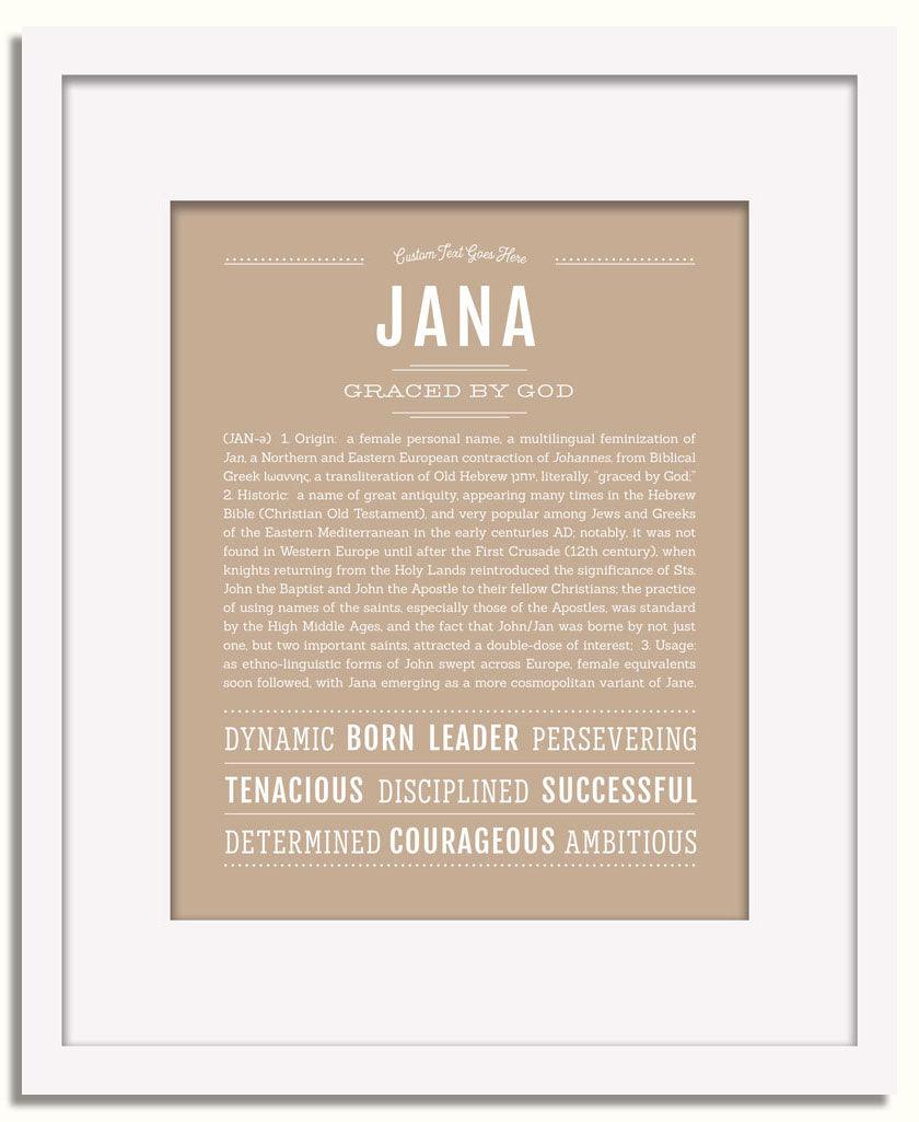 Frame Options | Tan | White Frame, Matted