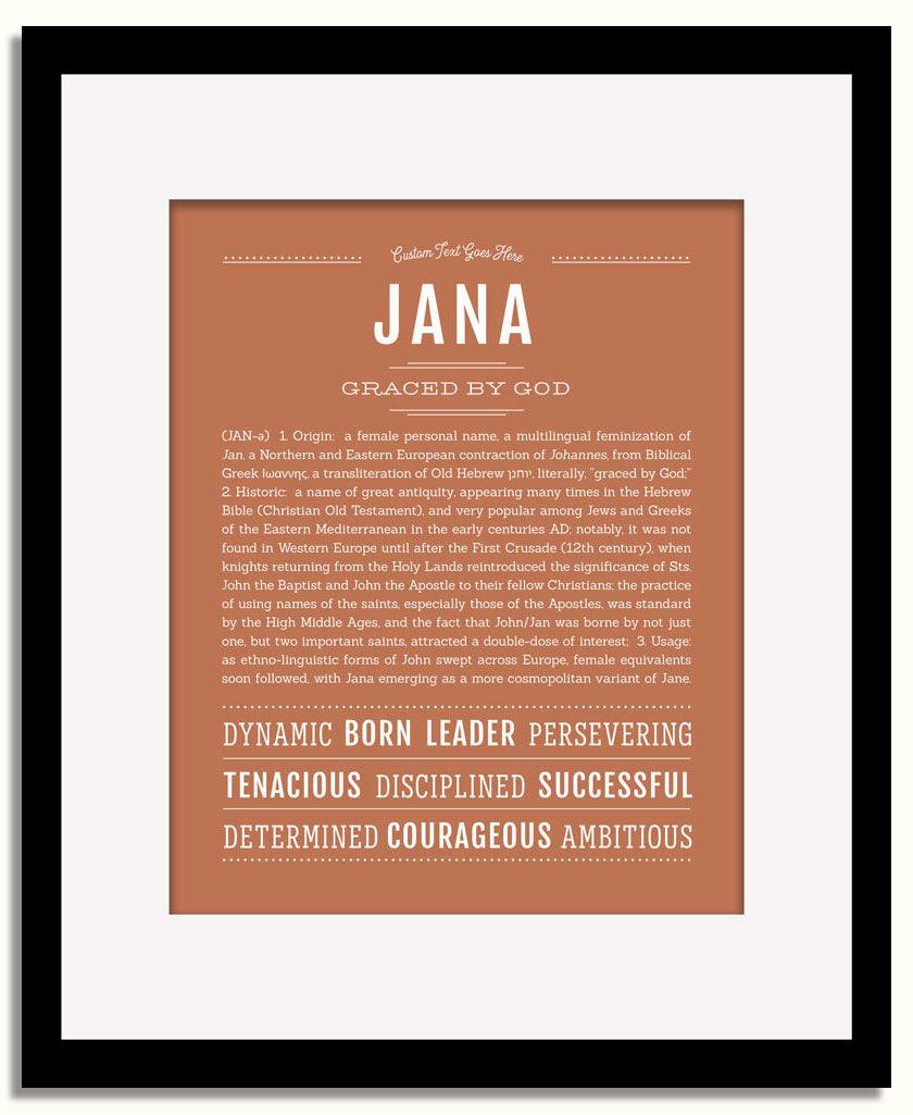 Frame Options | Terra Cotta | Black Frame, Matted