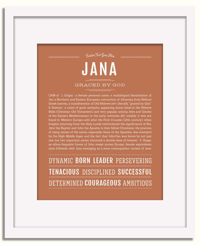 Frame Options | Terra Cotta | White Frame, Matted