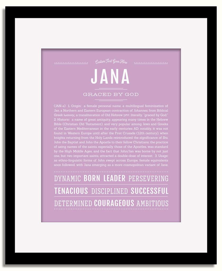 Frame Options | Lilac | Black Frame, Matted