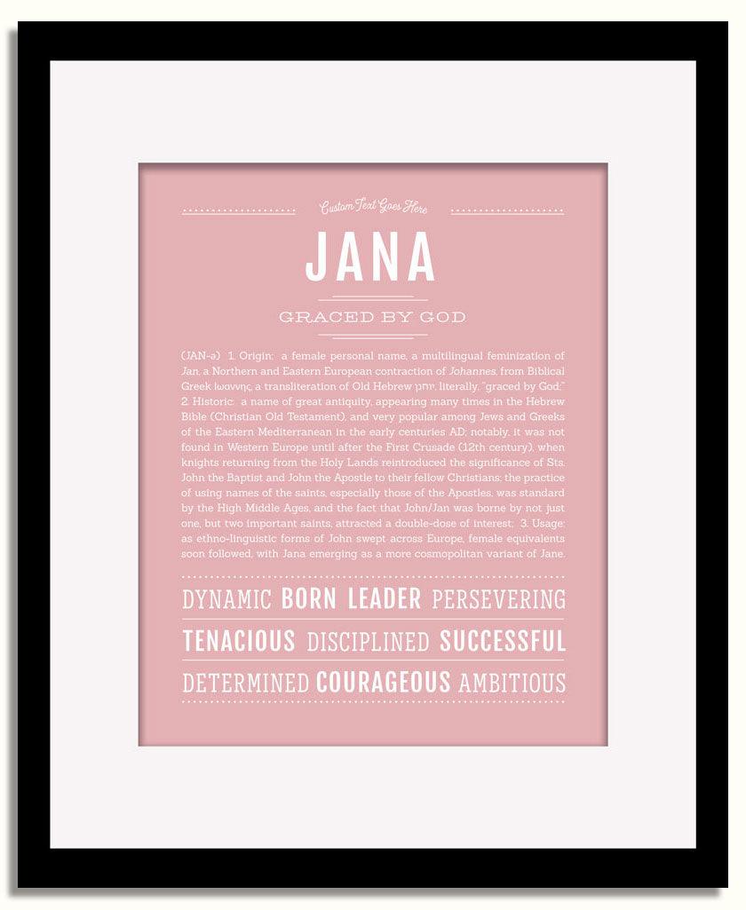 Frame Options | Dusty Rose | Black Frame, Matted