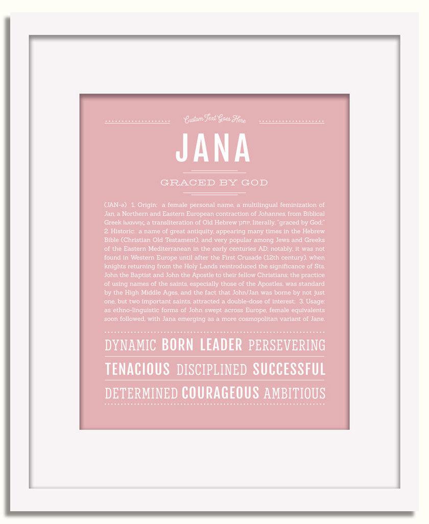 Frame Options | Dusty Rose | White Frame, Matted