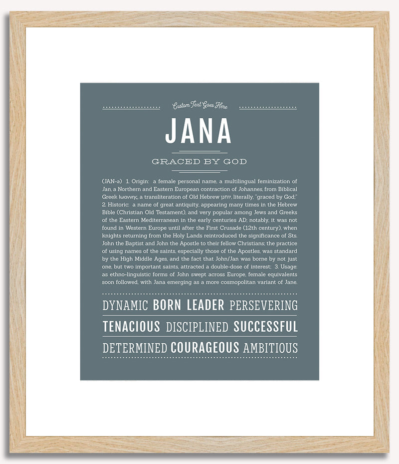 Jana | Name Art Print