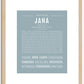 Jana | Name Art Print