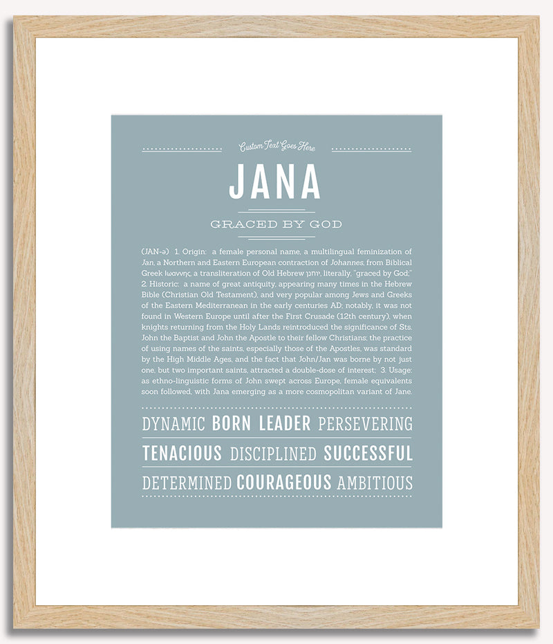 Jana | Name Art Print