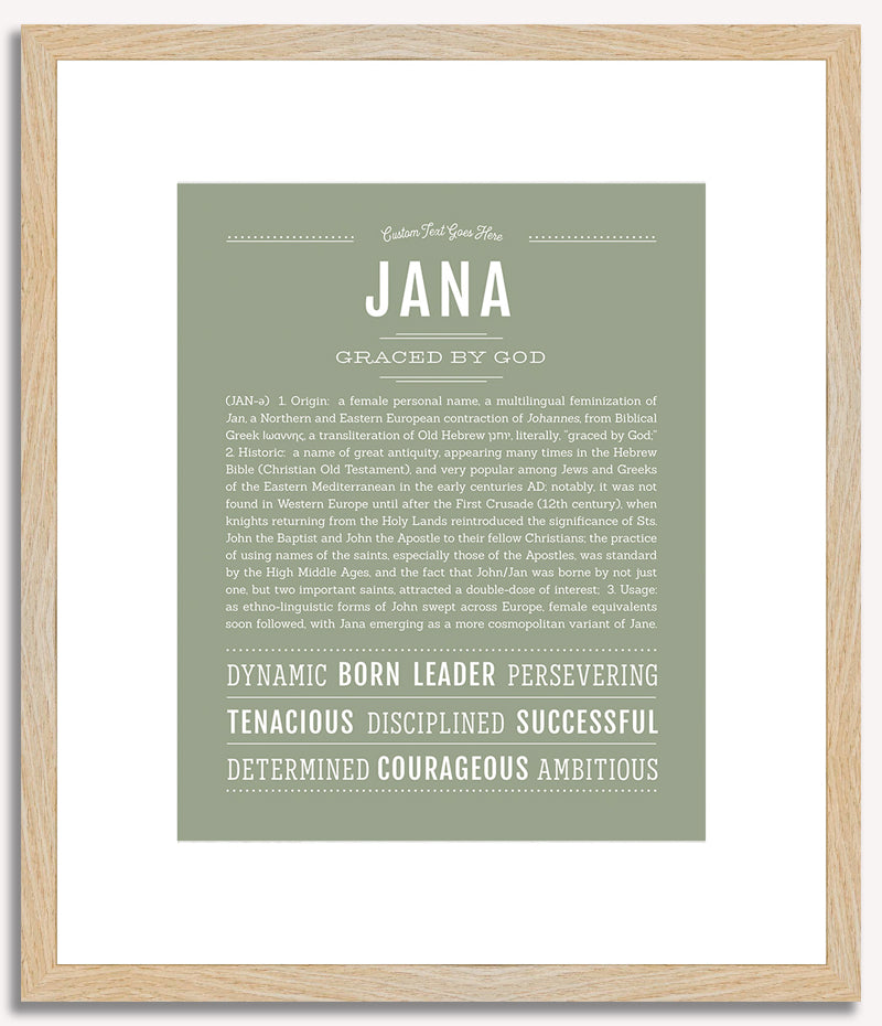 Jana | Name Art Print