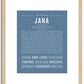 Jana | Name Art Print