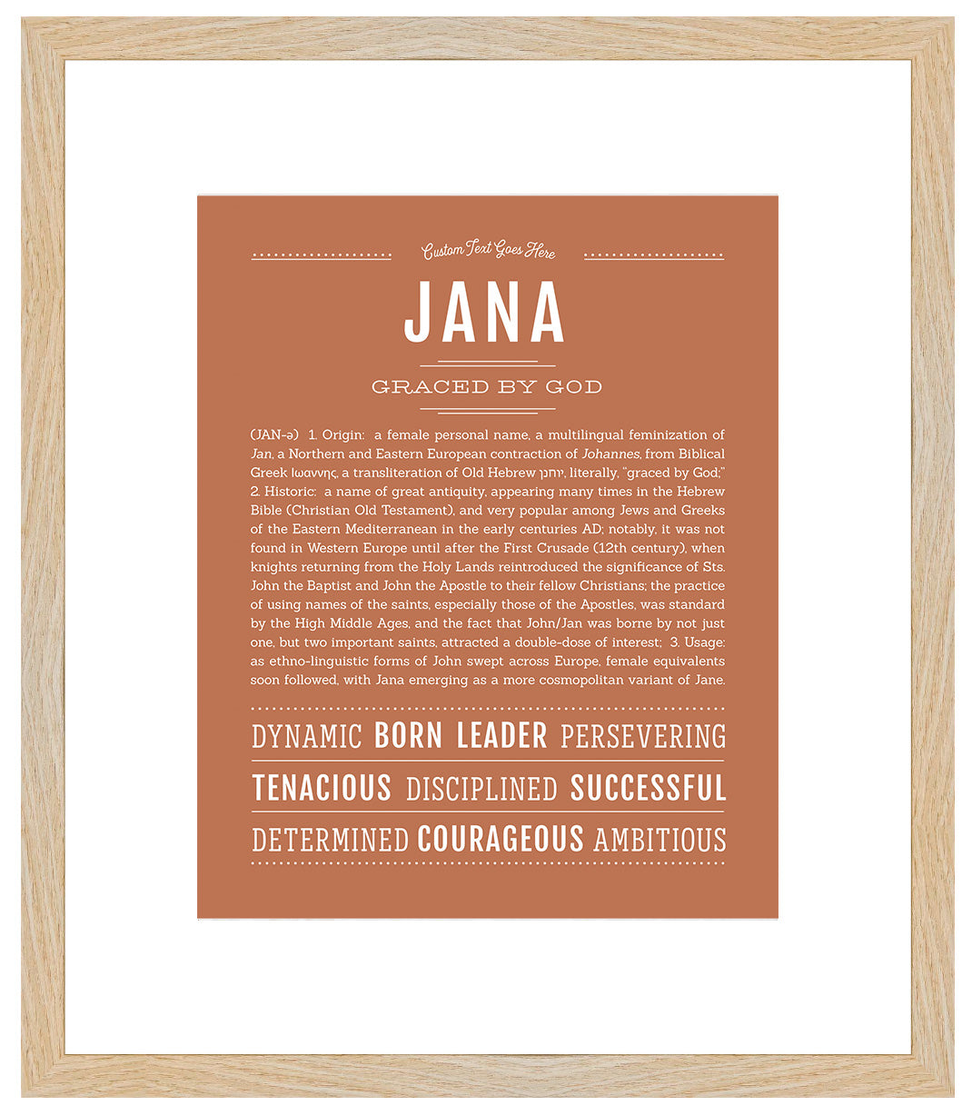 Jana | Name Art Print