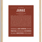 Janae | Name Art Print