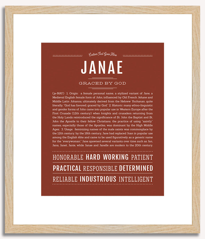 Janae | Name Art Print