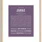 Janae | Name Art Print