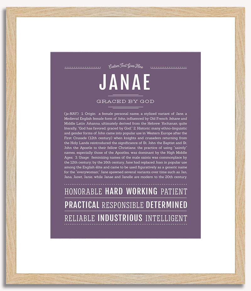 Janae | Name Art Print