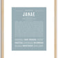 Janae | Name Art Print