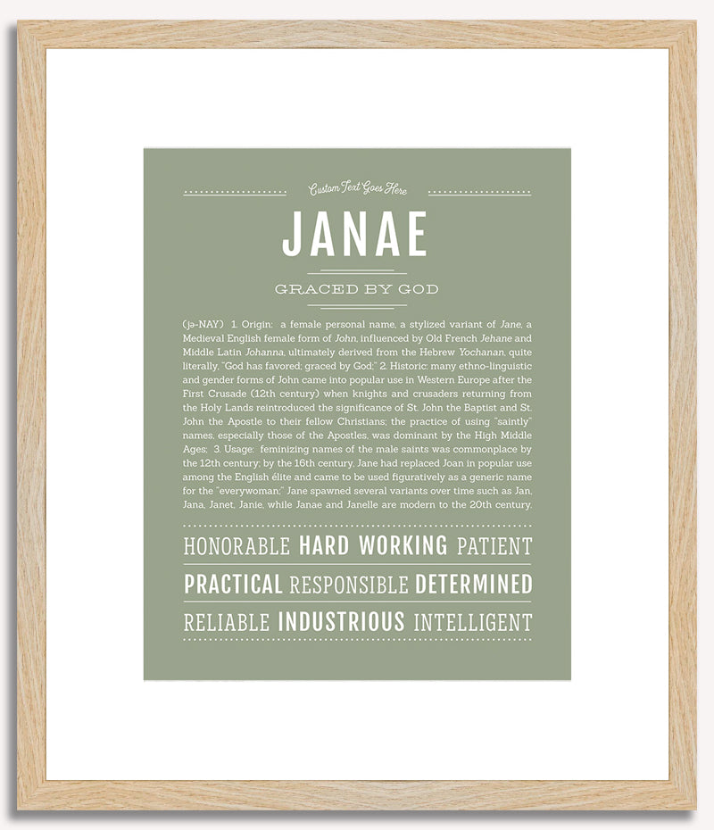 Janae | Name Art Print