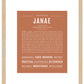 Janae | Name Art Print