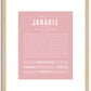 Janaris | Name Art Print