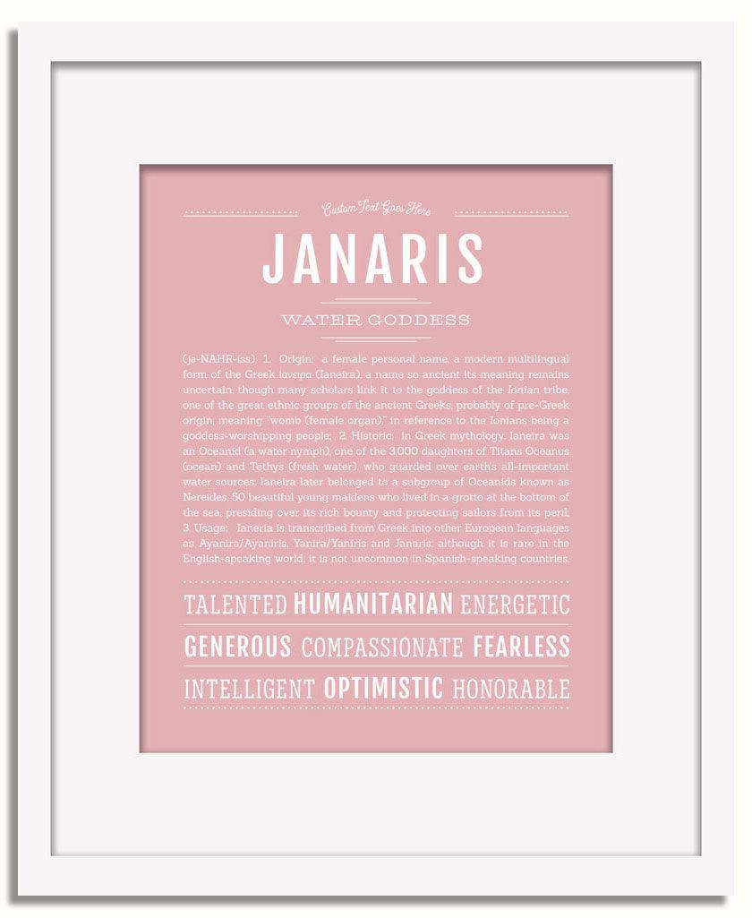 Frame Options | Dusty Rose | White Frame, Matted