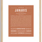 Janaris | Name Art Print