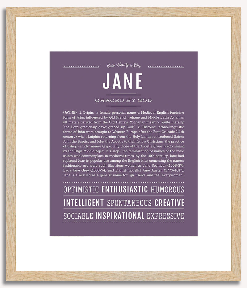 Jane | Name Art Print