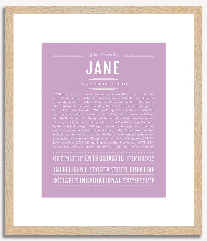 Jane | Name Art Print