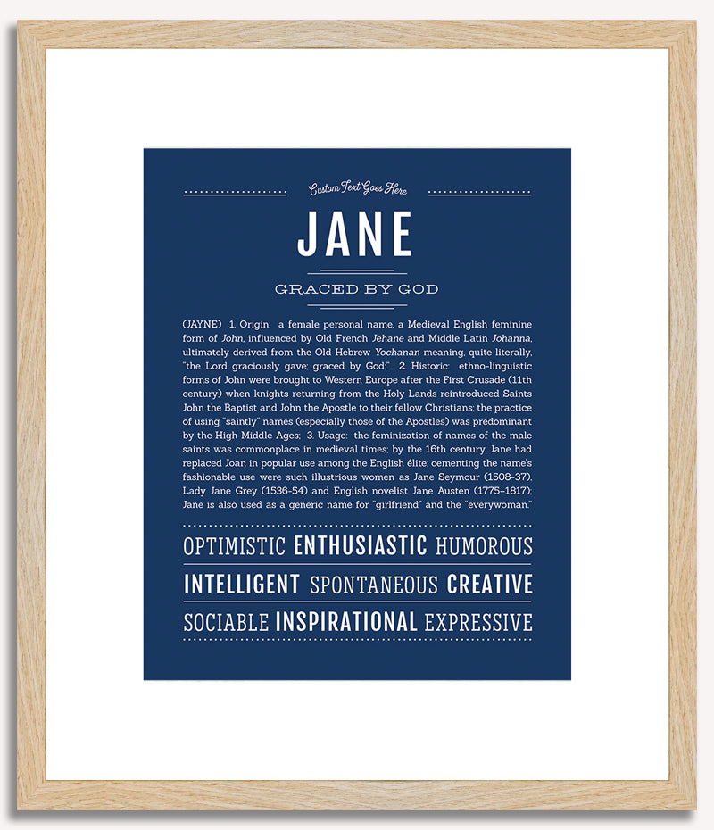 Jane | Name Art Print