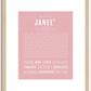 Janee | Name Art Print