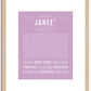 Janee | Name Art Print