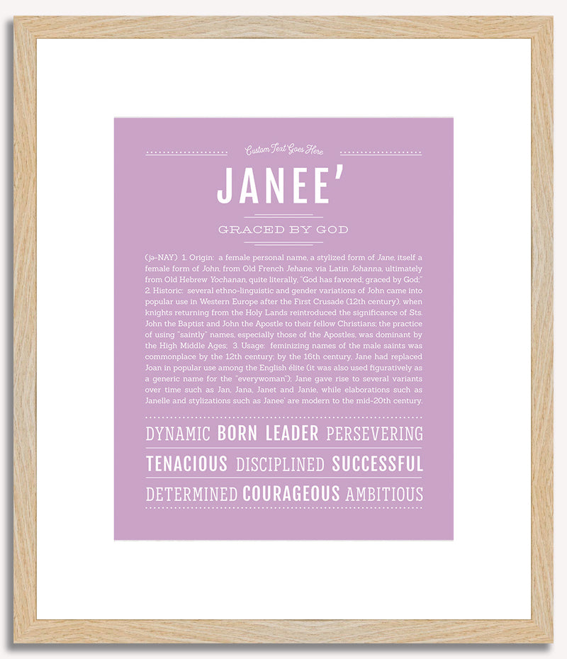 Janee | Name Art Print