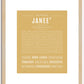 Janee | Name Art Print