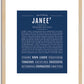 Janee | Name Art Print