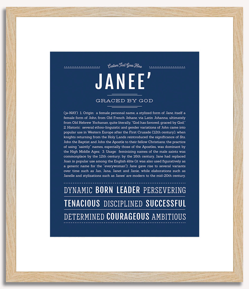 Janee | Name Art Print